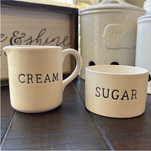 New! Hobby Lobby Cream & Sugar Coffee & Tea Table Decor Set